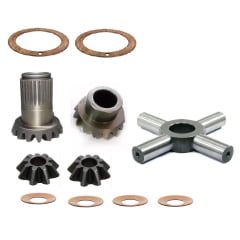 Conjunto de engrenagens do Diferencial Traseiro - Ford Serie 10 / Serie 30 / TS / T6 (kit) 81876885 81728114 81803445 81803451