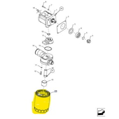 FILTRO ÓLEO HIDRÁULICO - NEW HOLLAND TT55 TT65 TT75 TT4.75 48154443