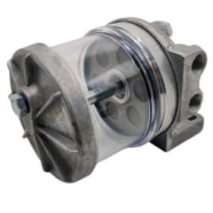 FILTRO SEDIMENTADOR COMPLETO - VALMET 62/ 65 / 68 / 78 / 88 / 85 / 86 | 110 / 118 / 128 | 880 / 885 / 980 (ROSCA M14) | NEN HOLLAND TL75 / TL85  / TL95   COM MOTOR MWM