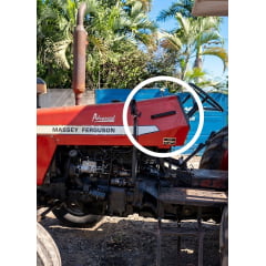 MINI CAP DO MOTOR - PAINEL SUPERIOR - MASSEY FERGUSON 265 A 290 ADVANCED 