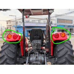 EXTENSÃO DO PARALAMA TRASEIRO COM LANTERNAS - MASSEY FERGUSON 4265 4275 4291 4283 A 4299 6262018M91 6262017M91 - somente para trator sem cabine