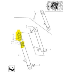 Reparo Para Cilindro Auxiliar Do Hidráulico - new holland ford
