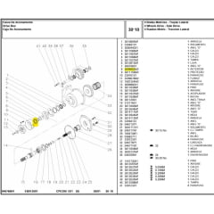 Retentor - Caixa de Acionamento Tração 4x4 ZF apl335 - Caixa Lateral - MASSEY FERGUSON 250X / 265 / 275 4X4 620 (K7)