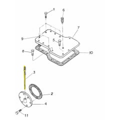 VARETA NÍVEL ÓLEO HIDRAULICO CAIXA TRANSMISSÃO TORQUE - MASSEY FERGUSON 290 - RETROESCAVADEIRA MASSEY FERGUSON 86